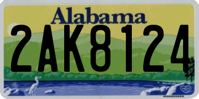 AL license plate 2AK8124