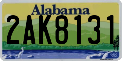 AL license plate 2AK8131