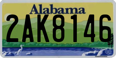 AL license plate 2AK8146