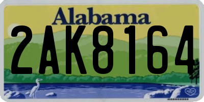 AL license plate 2AK8164