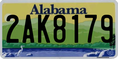 AL license plate 2AK8179