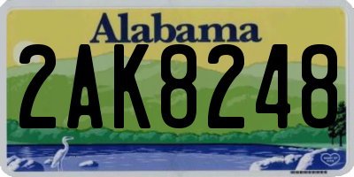 AL license plate 2AK8248