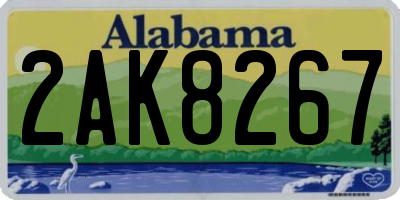 AL license plate 2AK8267