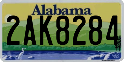 AL license plate 2AK8284