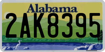 AL license plate 2AK8395