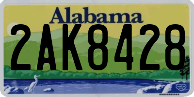 AL license plate 2AK8428