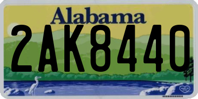 AL license plate 2AK8440