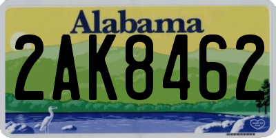 AL license plate 2AK8462