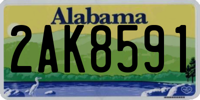 AL license plate 2AK8591