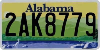 AL license plate 2AK8779