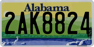AL license plate 2AK8824