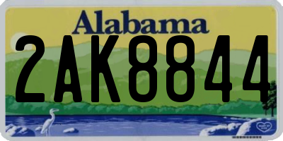 AL license plate 2AK8844