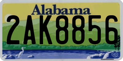 AL license plate 2AK8856