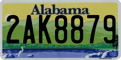 AL license plate 2AK8879
