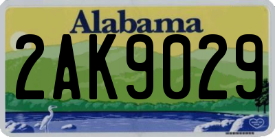 AL license plate 2AK9029