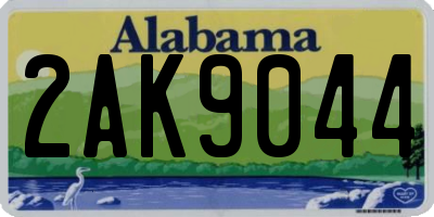 AL license plate 2AK9044
