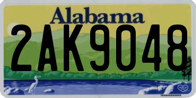AL license plate 2AK9048