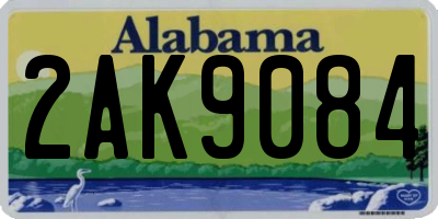 AL license plate 2AK9084