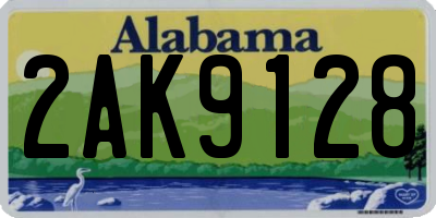 AL license plate 2AK9128