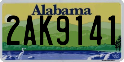 AL license plate 2AK9141