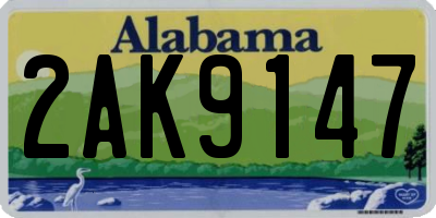 AL license plate 2AK9147