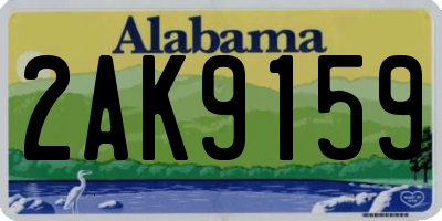AL license plate 2AK9159