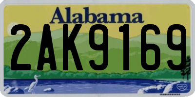 AL license plate 2AK9169