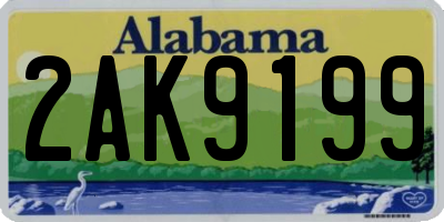 AL license plate 2AK9199