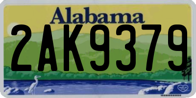 AL license plate 2AK9379