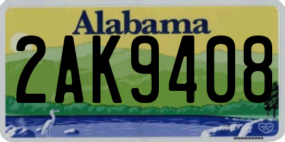 AL license plate 2AK9408