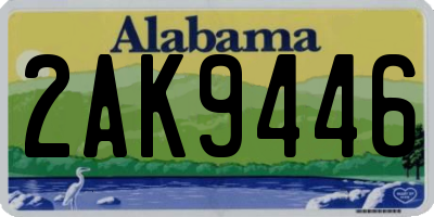 AL license plate 2AK9446