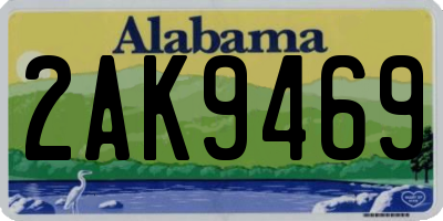 AL license plate 2AK9469