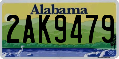 AL license plate 2AK9479