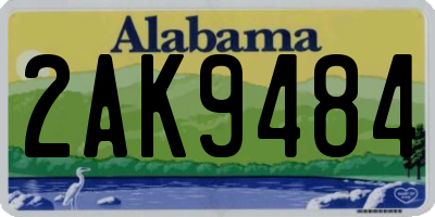 AL license plate 2AK9484