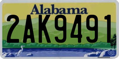 AL license plate 2AK9491