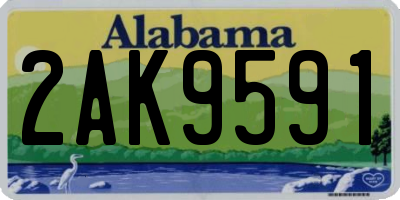 AL license plate 2AK9591