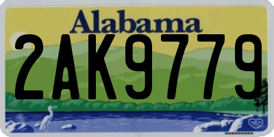 AL license plate 2AK9779