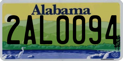 AL license plate 2AL0094