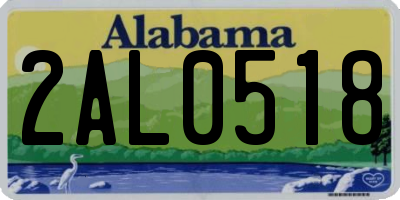 AL license plate 2AL0518