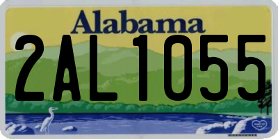AL license plate 2AL1055