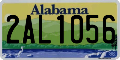 AL license plate 2AL1056