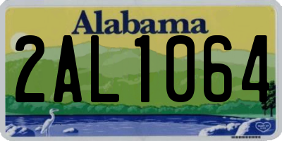 AL license plate 2AL1064