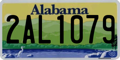 AL license plate 2AL1079