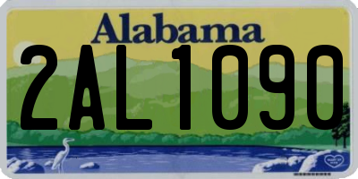 AL license plate 2AL1090