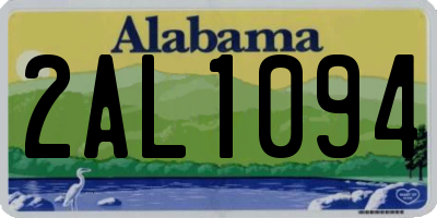 AL license plate 2AL1094