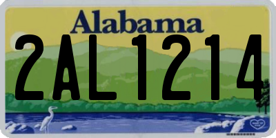 AL license plate 2AL1214