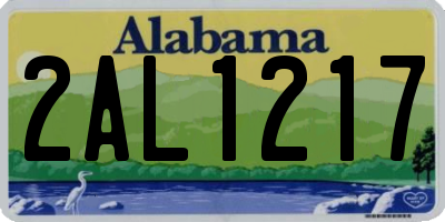 AL license plate 2AL1217