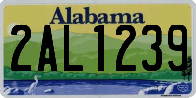 AL license plate 2AL1239