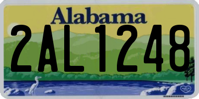 AL license plate 2AL1248