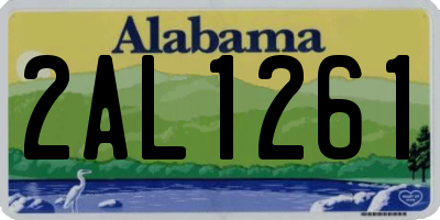 AL license plate 2AL1261